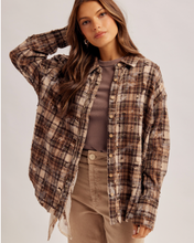 Load image into Gallery viewer, Amber Distressed Flannel