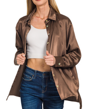 Load image into Gallery viewer, Charlie Satin Button Up