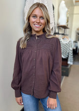 Load image into Gallery viewer, Perri Pintuck Blouse