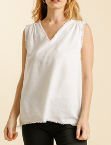 The Colette Linen Tank [Available in Plus]