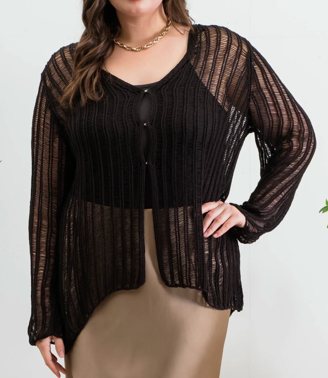 Devyn Crochet Cardigan [Available in Plus]