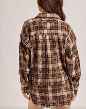 Load image into Gallery viewer, Amber Distressed Flannel
