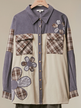 Load image into Gallery viewer, Daisy Patchwork Shacket
