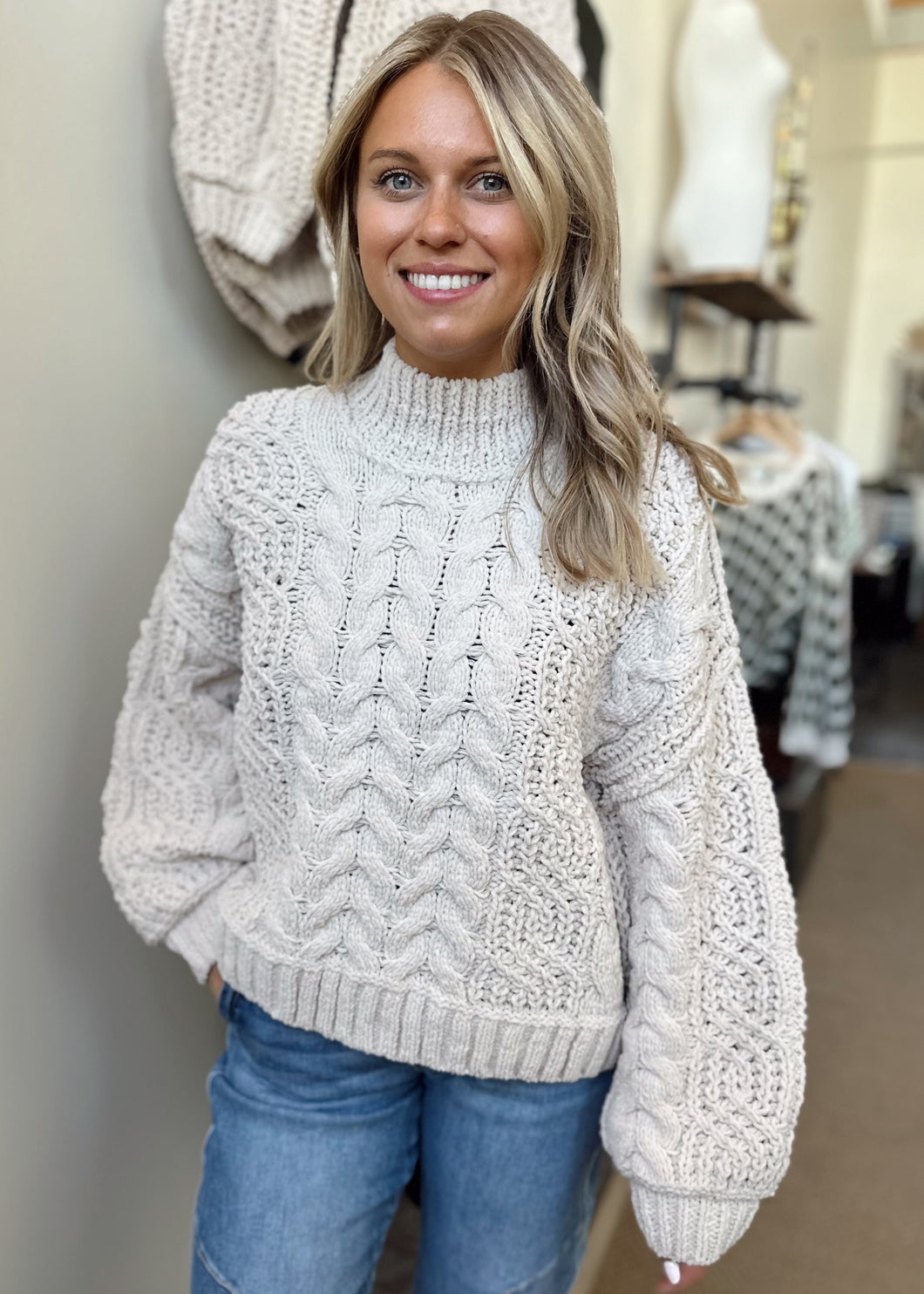 Layne Cable Knit Sweater