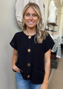 Kenley Coin-Button Sweater